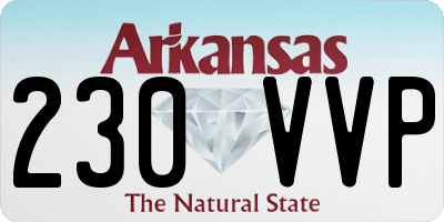 AR license plate 230VVP