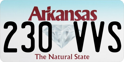 AR license plate 230VVS