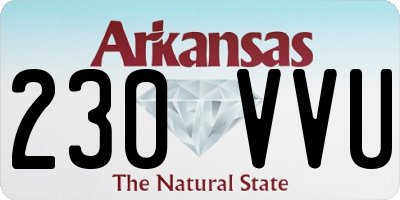 AR license plate 230VVU