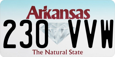AR license plate 230VVW