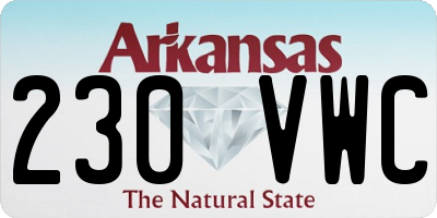 AR license plate 230VWC