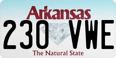 AR license plate 230VWE