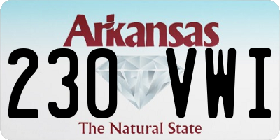 AR license plate 230VWI