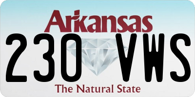 AR license plate 230VWS
