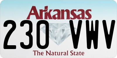 AR license plate 230VWV