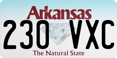 AR license plate 230VXC