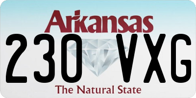 AR license plate 230VXG