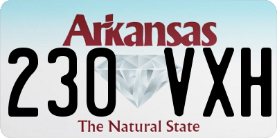 AR license plate 230VXH