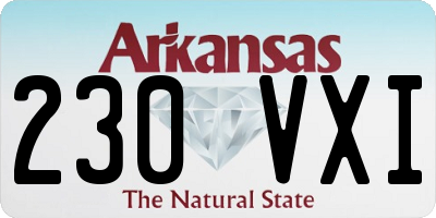 AR license plate 230VXI