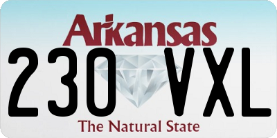 AR license plate 230VXL