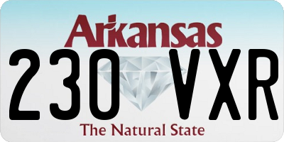 AR license plate 230VXR
