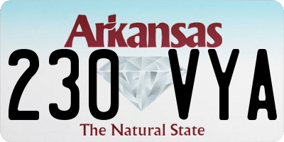 AR license plate 230VYA