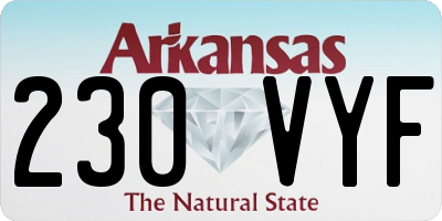 AR license plate 230VYF