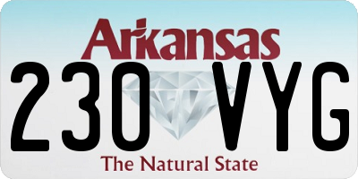 AR license plate 230VYG