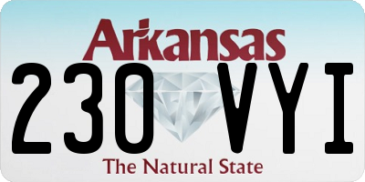 AR license plate 230VYI