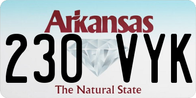AR license plate 230VYK