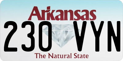 AR license plate 230VYN
