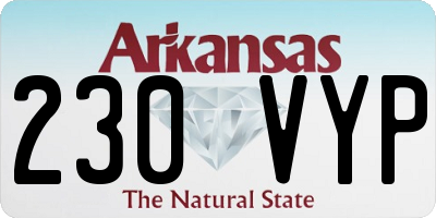 AR license plate 230VYP