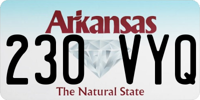 AR license plate 230VYQ