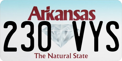 AR license plate 230VYS