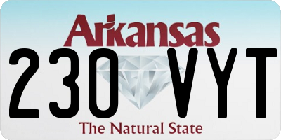 AR license plate 230VYT