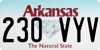 AR license plate 230VYV