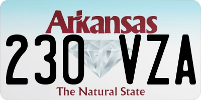 AR license plate 230VZA