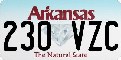 AR license plate 230VZC