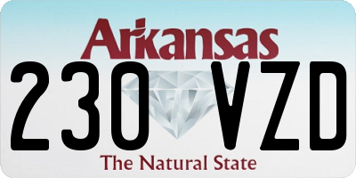 AR license plate 230VZD