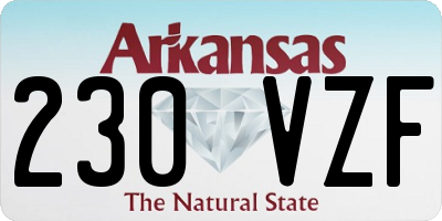 AR license plate 230VZF