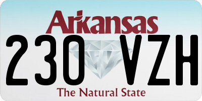 AR license plate 230VZH