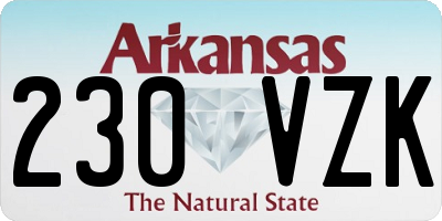 AR license plate 230VZK