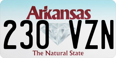 AR license plate 230VZN
