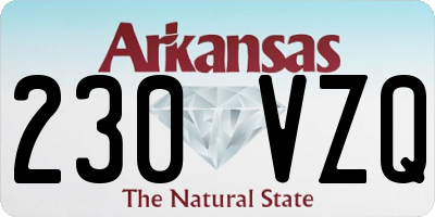 AR license plate 230VZQ