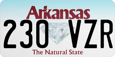 AR license plate 230VZR