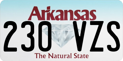 AR license plate 230VZS