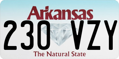 AR license plate 230VZY