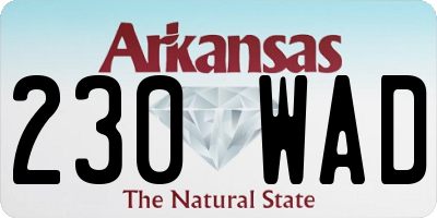 AR license plate 230WAD