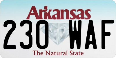 AR license plate 230WAF