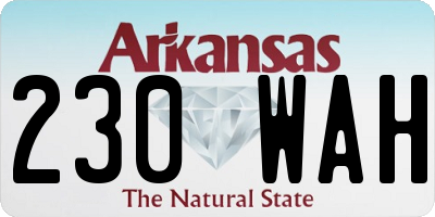AR license plate 230WAH