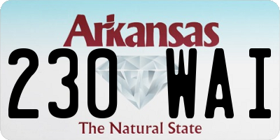 AR license plate 230WAI
