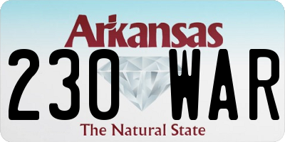 AR license plate 230WAR