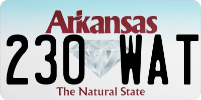 AR license plate 230WAT