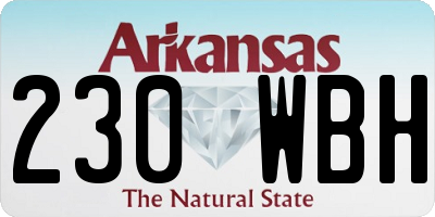 AR license plate 230WBH