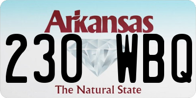 AR license plate 230WBQ