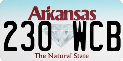 AR license plate 230WCB