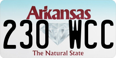 AR license plate 230WCC