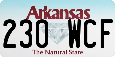 AR license plate 230WCF