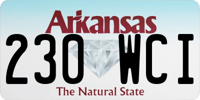 AR license plate 230WCI