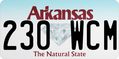 AR license plate 230WCM